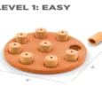 Outward Hound (Nina Ottosson) Dog Smart Composite Interactive Treat Puzzle Dog Toy, Orange