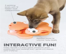 Outward Hound (Nina Ottosson) Puppy Tornado Interactive Treat Puzzle Dog Toy at ithinkpets.com (2)