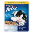 Purina Felix Chicken with Jelly Adult Cat Wet Food, 85 Gms