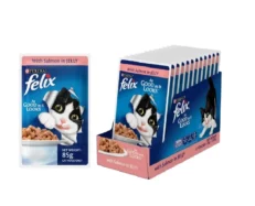 Purina Felix Salmon with Jelly Adult Cat Wet Food, 85 Gms at ithinkpets.com (2)
