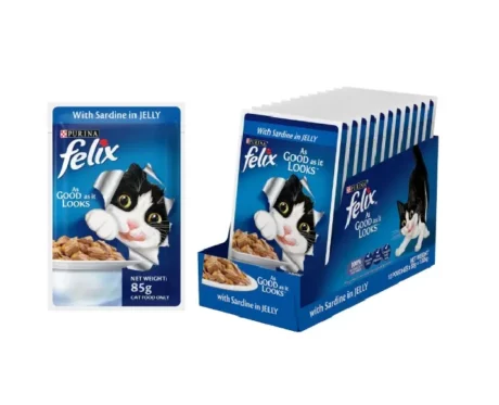 Purina Felix Sardine with Jelly Adult Cat Wet Food, 85 Gms at ithinkpets.com (2)