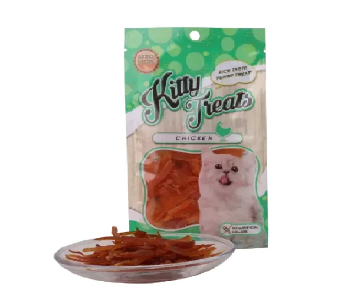 Renas Kitty Treats Neko Cat Soft Chicken Jerky Sliced 30gm