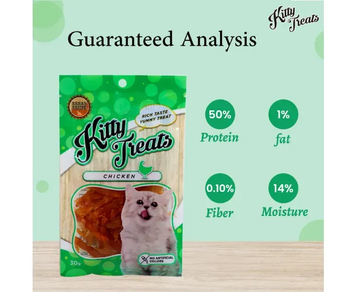 Renas Kitty Treats Neko Cat Soft Chicken Jerky Sliced at ithinkpets.com (7)