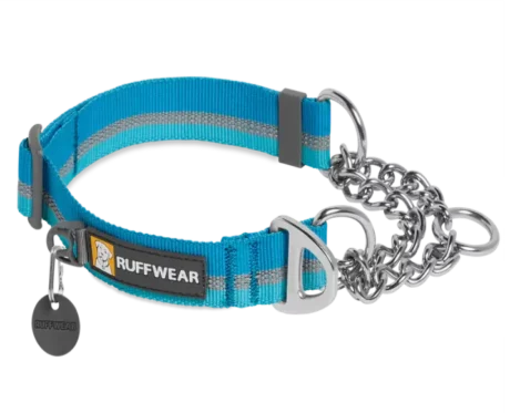 Ruffwear Chain Reaction Martingale Blue Dusk at ithinkpets.com