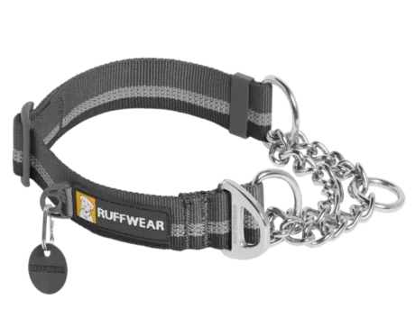 Ruffwear Chain Reaction Martingale Granite Gray at ithinkpets.com