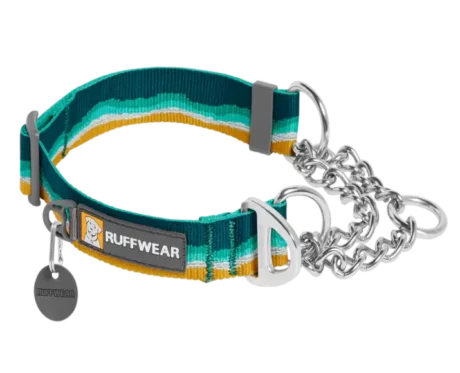 Ruffwear Chain Reaction Martingale Seafoam at ithinkpets.com