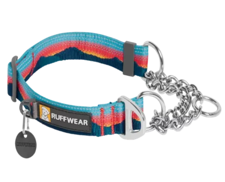Ruffwear Chain Reaction Martingale Sunset at ithinkpets.com
