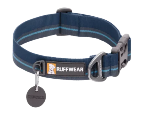 Ruffwear Flat Out Collar Blue Horizon at ithinkpets.com