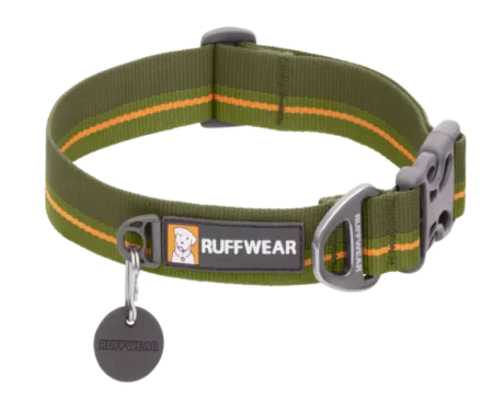 Ruffwear Flat Out Collar Forest Horizon at ithinkpets.com