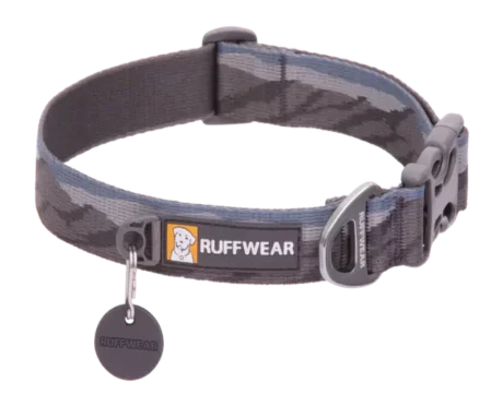Ruffwear Flat Out Collar Rocky Mountains at ithinkpets.com