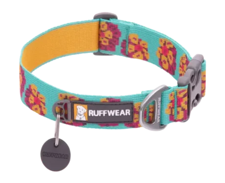 Ruffwear Flat Out Collar Spring Burst at ithinkpets.com