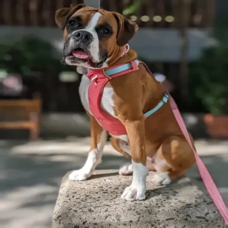 Ruffwear Hi & Light Harness Salmon Pink at ithinkpets.com