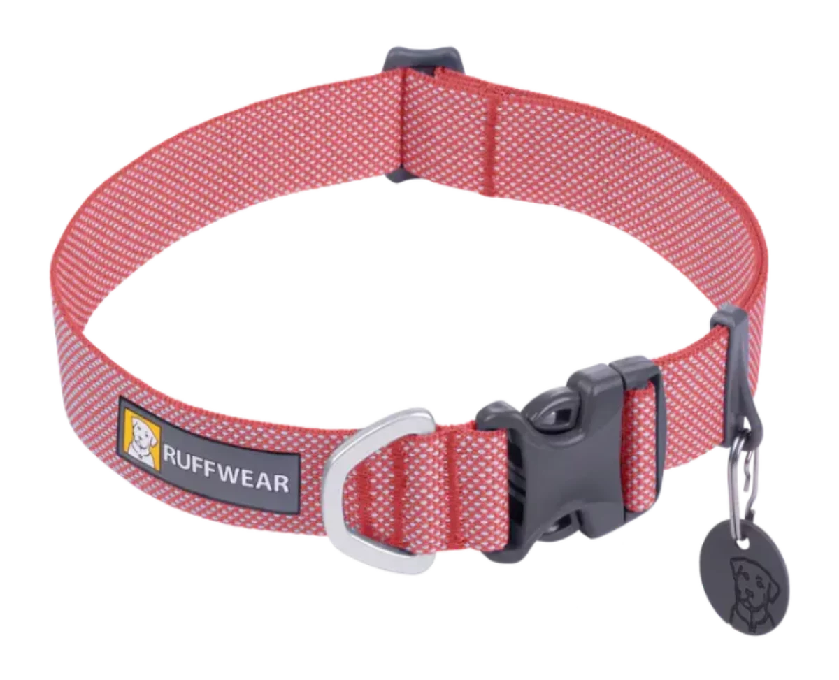 Buy Ruffwear Hi Light Salmon Pink Lightweight Dog Collar