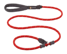 Ruffwear Just A Cinch Red Sumac Dog Leash at ithinkpets.com