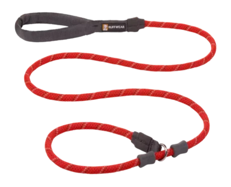 Ruffwear Just A Cinch Red Sumac Dog Leash at ithinkpets.com