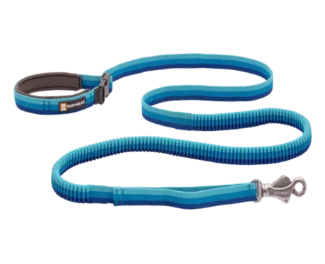 Ruffwear Roamer Bungee Leash Blue Atoll at ithinkpets.com