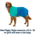 Ruffwear Sun Shower Blue Dusk Dog Raincoat