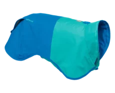 Ruffwear Sun Shower Blue Dusk Dog Raincoat at ithinkpets.com