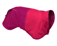 Ruffwear Sun Shower Hibiscus Pink Dog Raincoat at ithinkpets.com