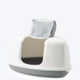 Savic Nestor Corner Cat Toilet- White/Grey