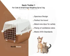 Savic Trotter Dog And Cat Carrier Nordic Brown at ithinkpets.com (2)