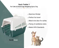 Savic Trotter Dog And Cat Carrier Nordic Green at ithinkpets.com (2)