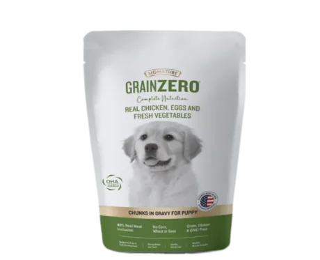 Signature Grain Zero Wet Puppy Food, Chicken Chunks In Gravy at ithinkpets.com (1)