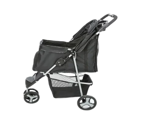 Trixie Black Pet Buggy, Hold Upto 4.6 kg at ithinkpets.com (1)