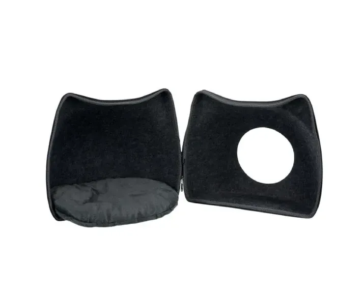 Trixie Cat Cuddly Cave Cat Bed Anthracite at ithinkpets.com (3)