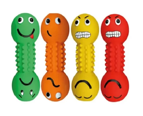 Trixie Smiley Dumbbell with Motifs Latex Toy for Dogs at ithinkpets.com (1)