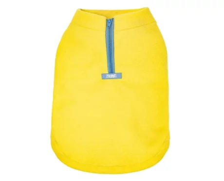 Zoomiez Zip Up Polar Fleece Sweater - Yellow at ithinkpets.com (1)