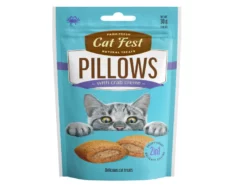 Catfest Pillows with Crab Cream Cat Treat at ithinkpets.com (1)