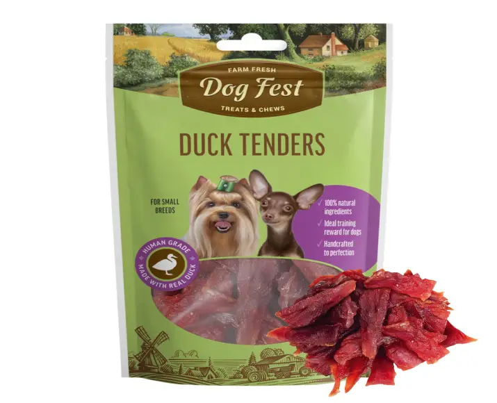Dogfest Duck Tenders Dog Treat at ithinkpets.com