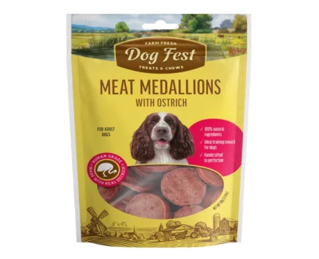 Dogfest Medallions with Ostrich Dog Treat at ithinkpets.com (2)