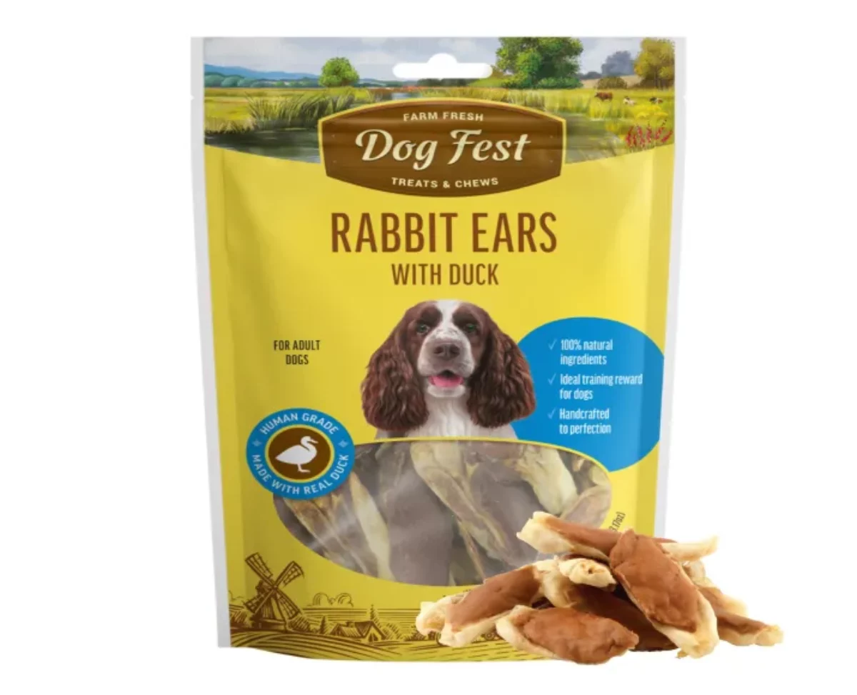 Rabbit ears for dog treats best sale