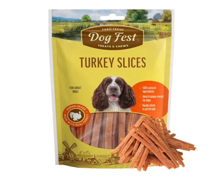 Dogfest Turkey Slices Dog Treats at ithinkpets.com (1)