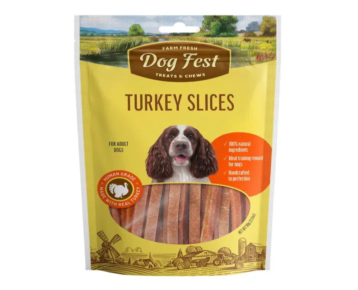 Dogfest Turkey Slices Dog Treats at ithinkpets.com (2)