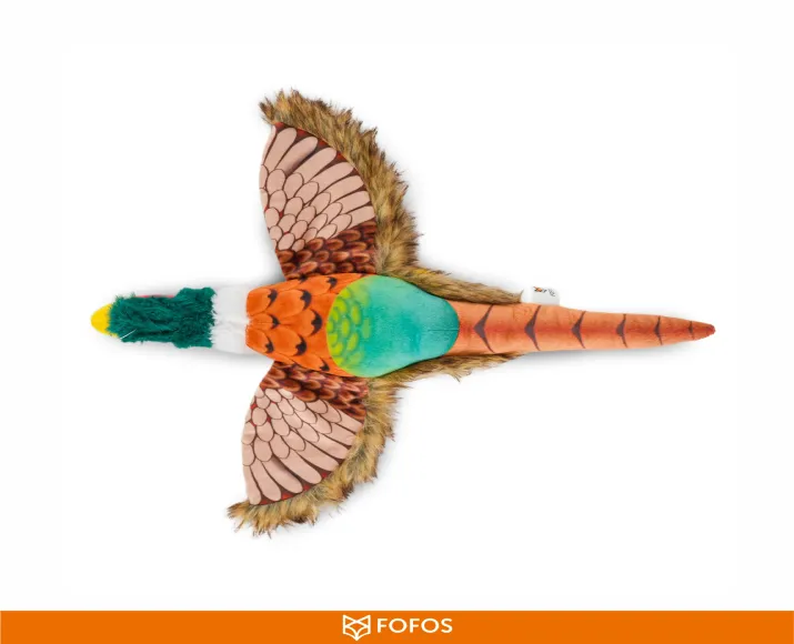 Fofos Dog Plush Toy Pheasant with Squeaker at ithinkpets.com (4)