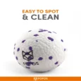 Fofos Durable Dog Ball Toy White And Purple