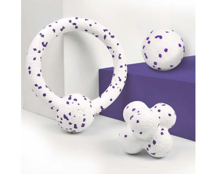 Fofos Durable Puller Dog Toy White And Purple at ithinkpets.com (6)