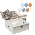 Fofos Electronic Cat Toy Errati Cat PIR Toy, White