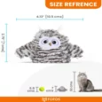 Fofos Flapping Owl Chirping Interactive Cat Toy