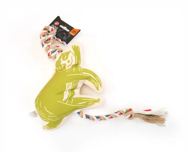 Fofos Flossy Rope Toy with Sloth Dog Toy at ithinkpets.com (1)
