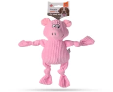Fofos Fluffy Pig Pink Toy for Dogs at ithinkpets.com (1)