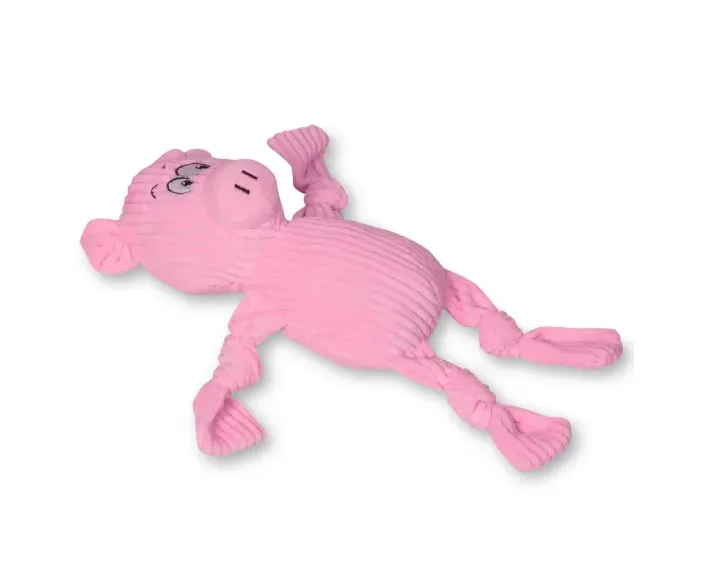 Fofos Fluffy Pig Pink Toy for Dogs at ithinkpets.com (4)