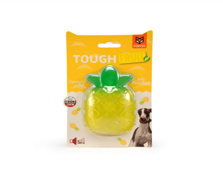 Fofos Fruity Bites Crazy Pineapple, Dog Squeaky Toy at ithinkpets.com (1)