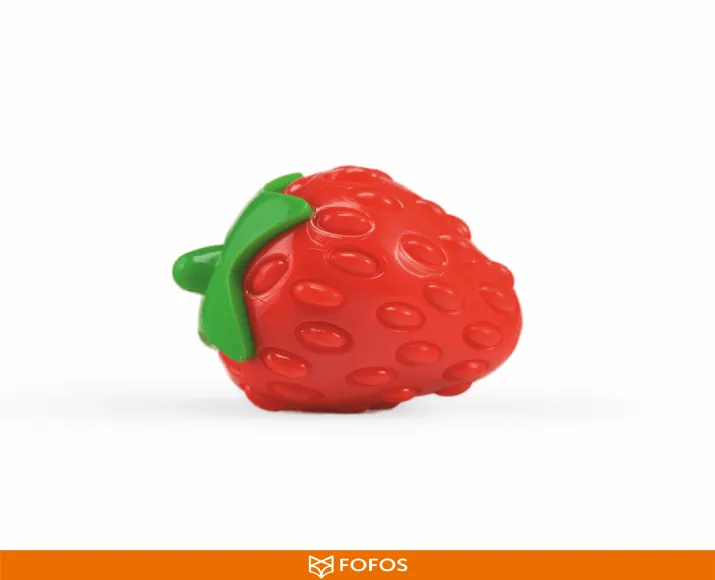 Fofos Fruity Bites Crazy Strawberry, Dog Squeaky Toy at ithinkpets.com (4)