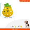 Fofos Fruity Bites Treat Dispenser Dog Toy Pear, 2 in 1 Dog Toy