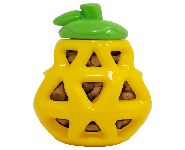Fofos Fruity Bites Treat Dispenser Dog Toy Pear, 2 in 1 Dog Toy at ithinkpets.com (6)
