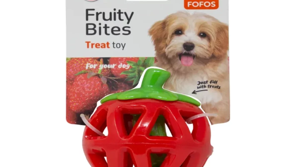 Strawberry Interactive Dog Chew Toy